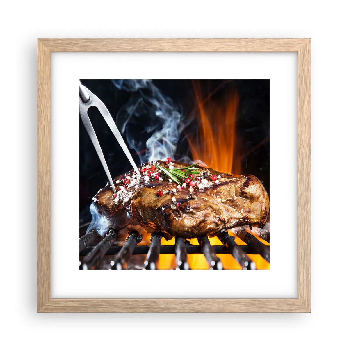 Poster in einem Rahmen aus heller Eiche - Saftig und duftend - 30x30 cm