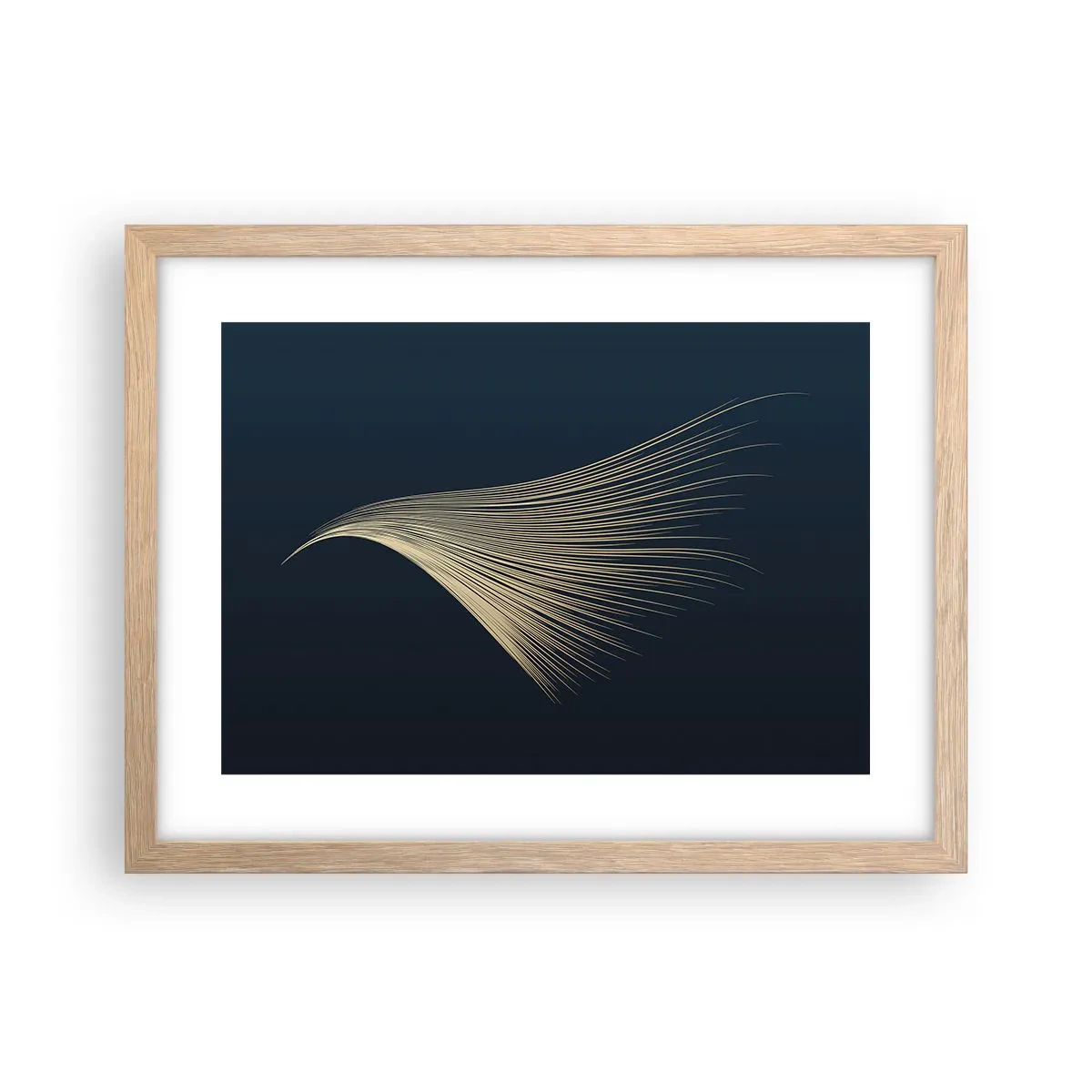 Poster in einem Rahmen aus heller Eiche - Wie das Haar eines Engels - 40x30 cm