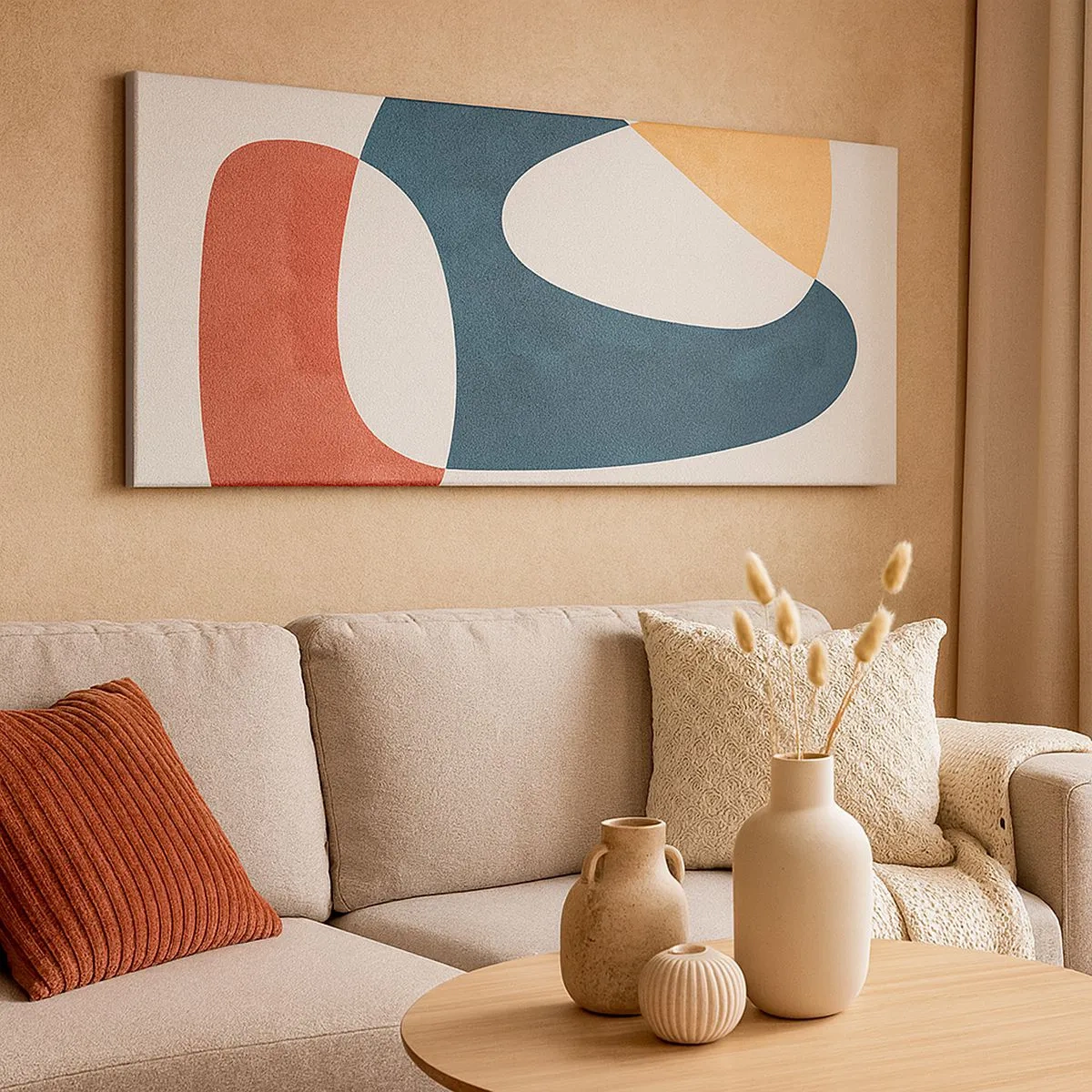 Bild auf Leinwand - Leinwandbild - Einflüsse und Metamorphosen - 100x40 cm