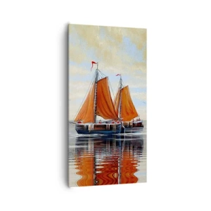 Bild auf Leinwand - Leinwandbild - Hey, Segel, Matrose ... - 65x120 cm