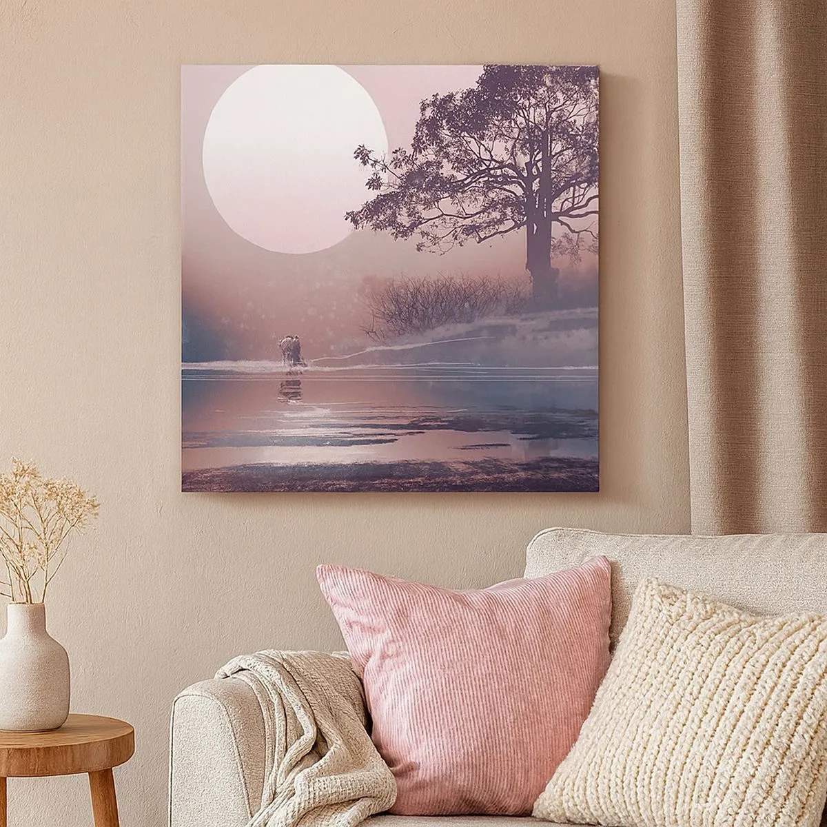 Bild auf Leinwand - Leinwandbild - Wunder der Nacht - 30x30 cm