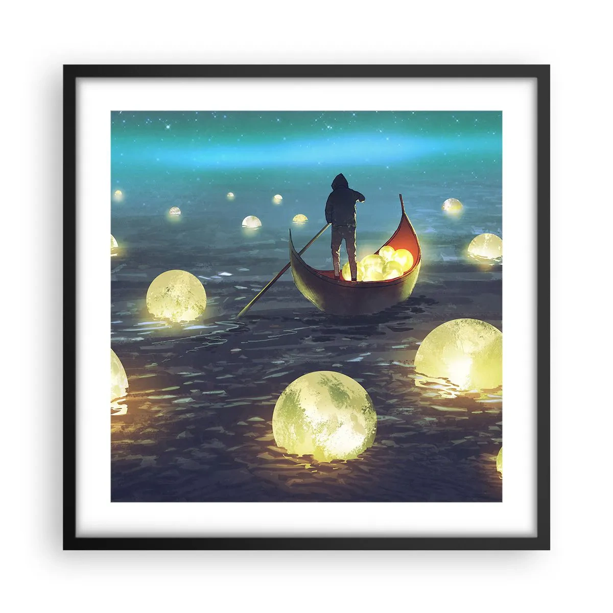 Poster in einem schwarzem Rahmen - Dinge, von denen Philosophen nie geträumt haben - 50x50 cm