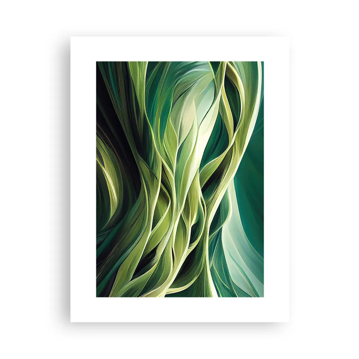 Poster - Abstraktes grünes Spiel - 30x40 cm