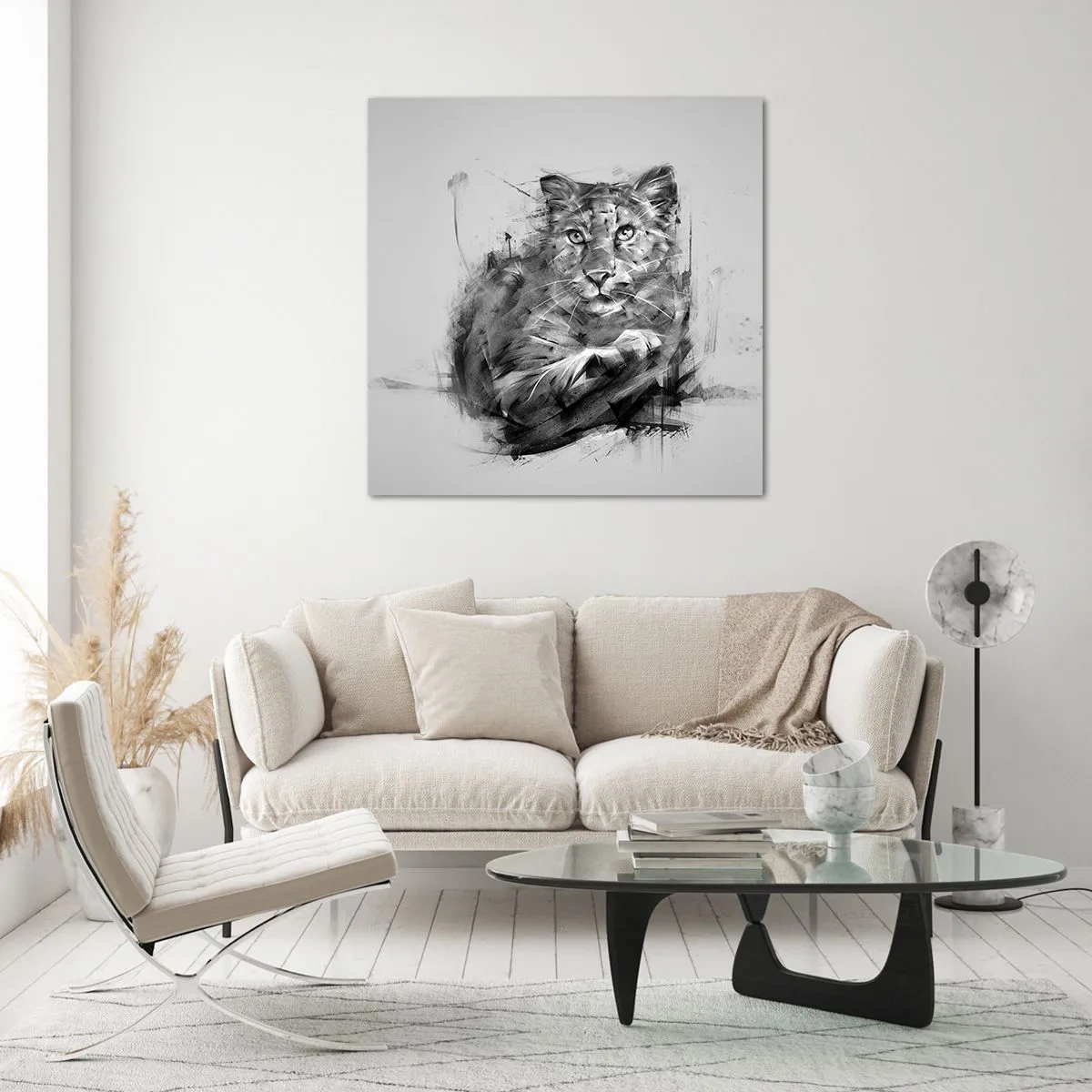 Glasbild - Bild auf glas - Ja, ich höre aufmerksam zu - 70x70 cm