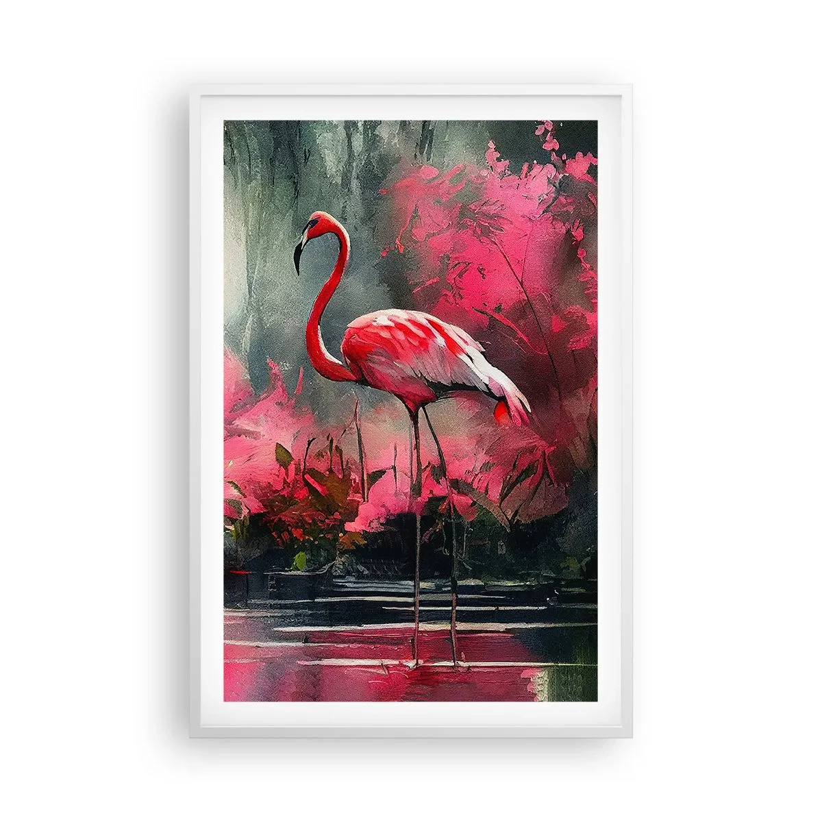 Poster in einem weißen Rahmen - Lektion in natürlicher Anmut - 61x91 cm