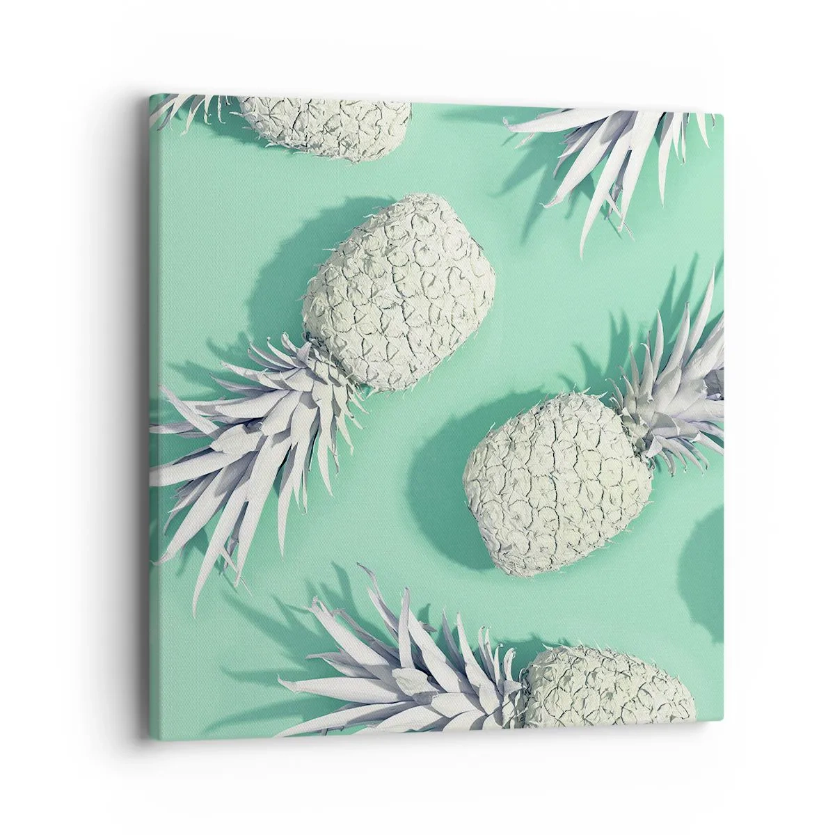 Bild auf Leinwand - Leinwandbild - Das passt gut zu Minze - 40x40 cm