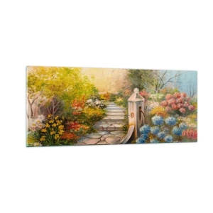 Glasbild - Bild auf glas - In voller Blüte - 100x40 cm