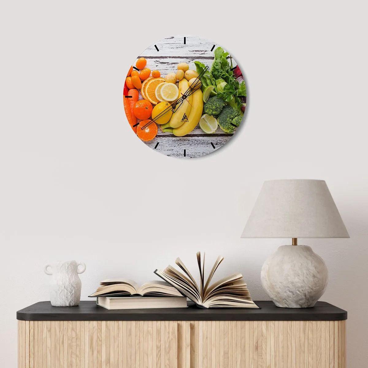 Wanduhr - Glasuhr - Es ist nicht genug? - 40x40 cm