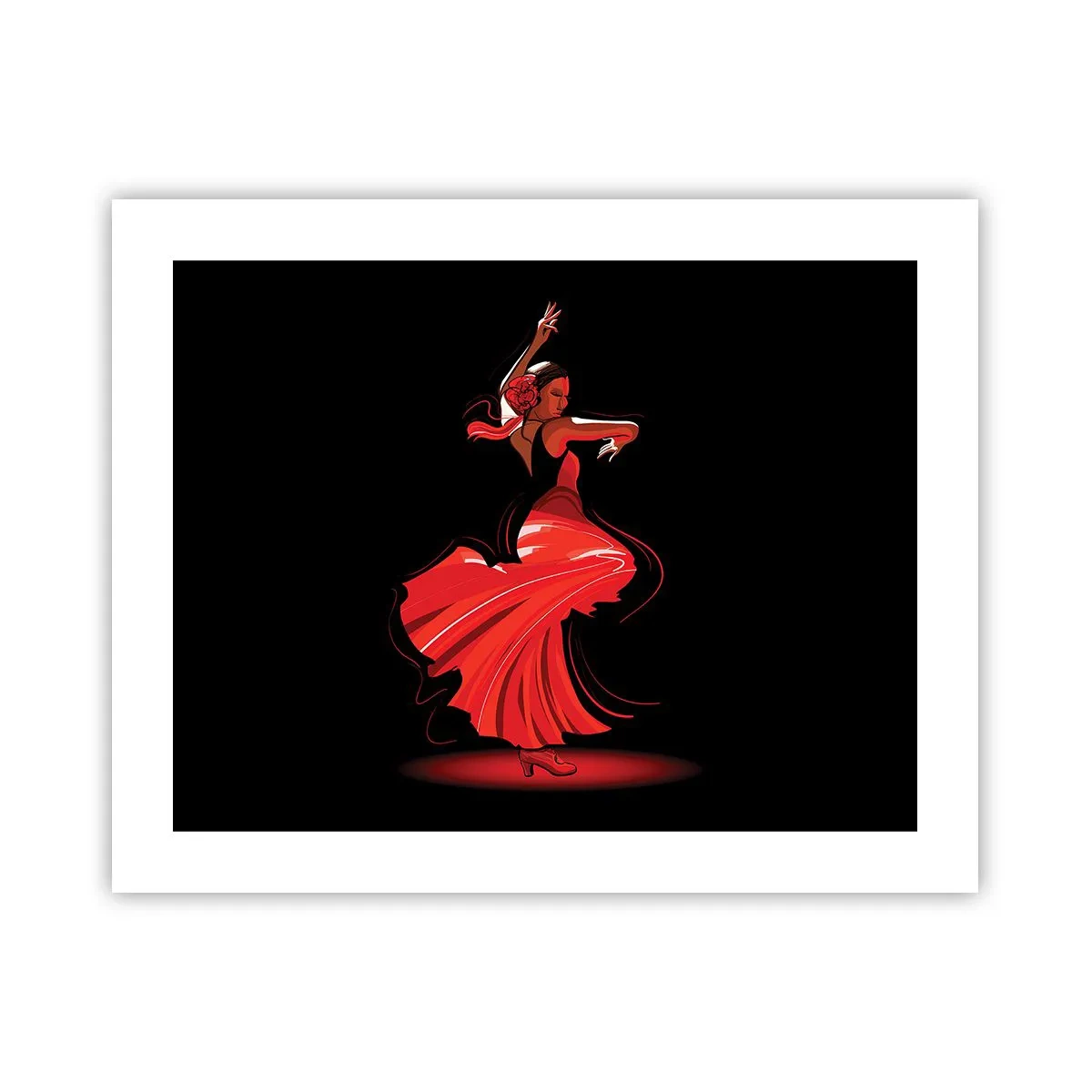 Poster - Der feurige Geist des Flamenco - 50x40 cm