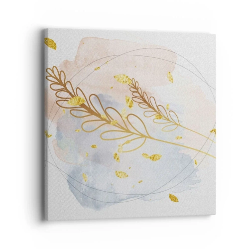 Bild auf Leinwand - Leinwandbild - Goldenr Hauch - 40x40 cm