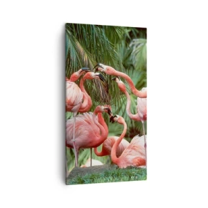 Bild auf Leinwand - Leinwandbild - Nachmittagsklatsch - 45x80 cm