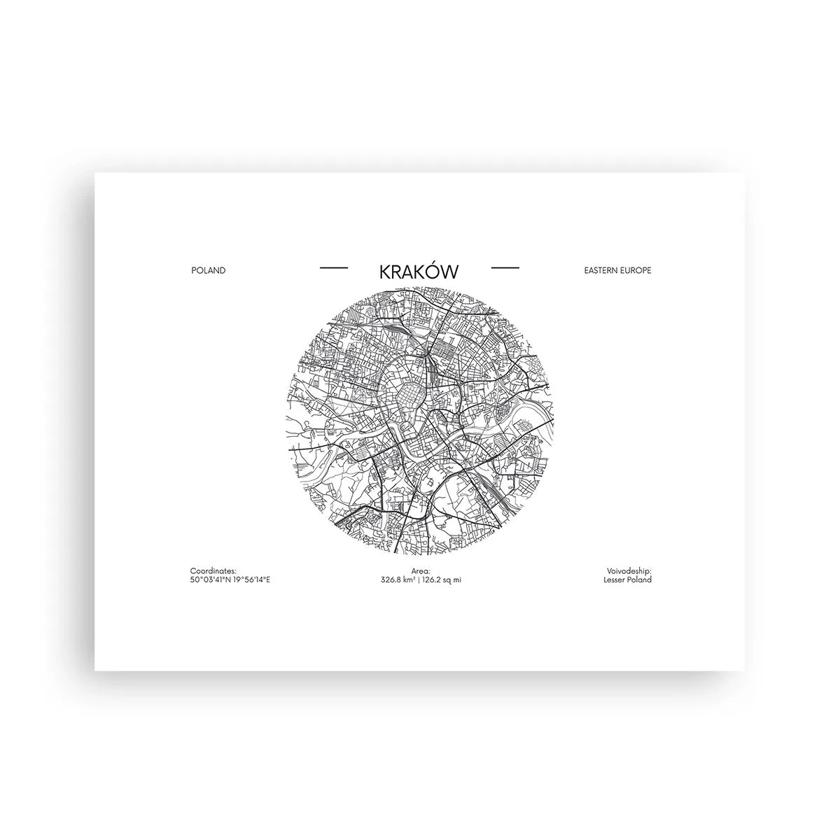 Poster - Anatomie von Krakau - 40x30 cm