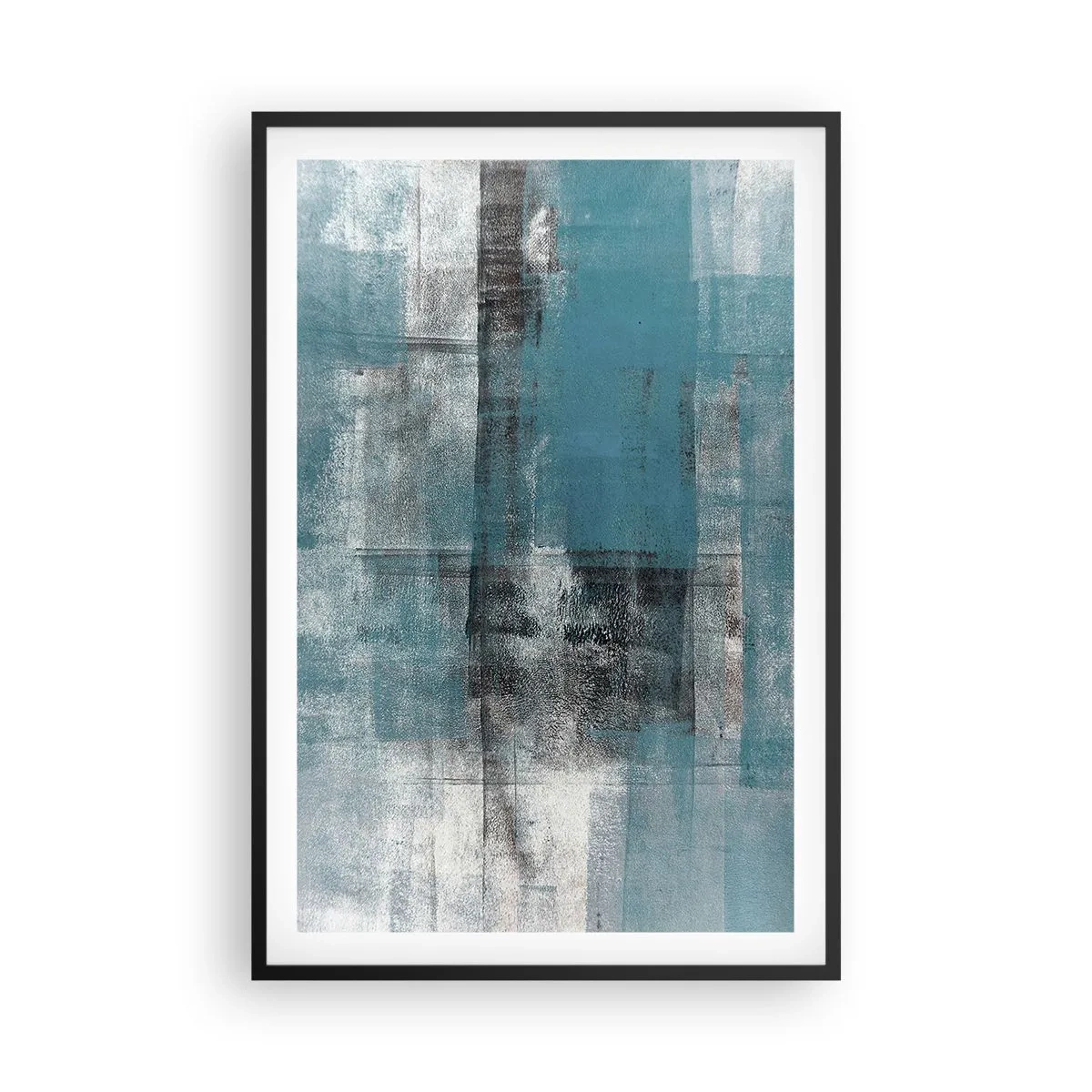 Poster in einem schwarzem Rahmen - Wasser und Luft - 61x91 cm