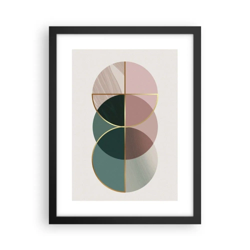 Poster in einem schwarzem Rahmen - Ein Rad hinter dem anderen… - 30x40 cm