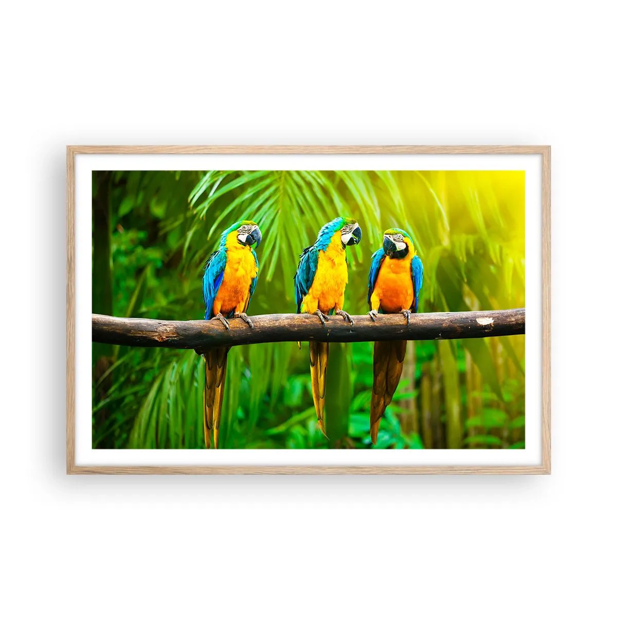 Poster in einem Rahmen aus heller Eiche - Und hast du gehört, dass sie ...? - 91x61 cm