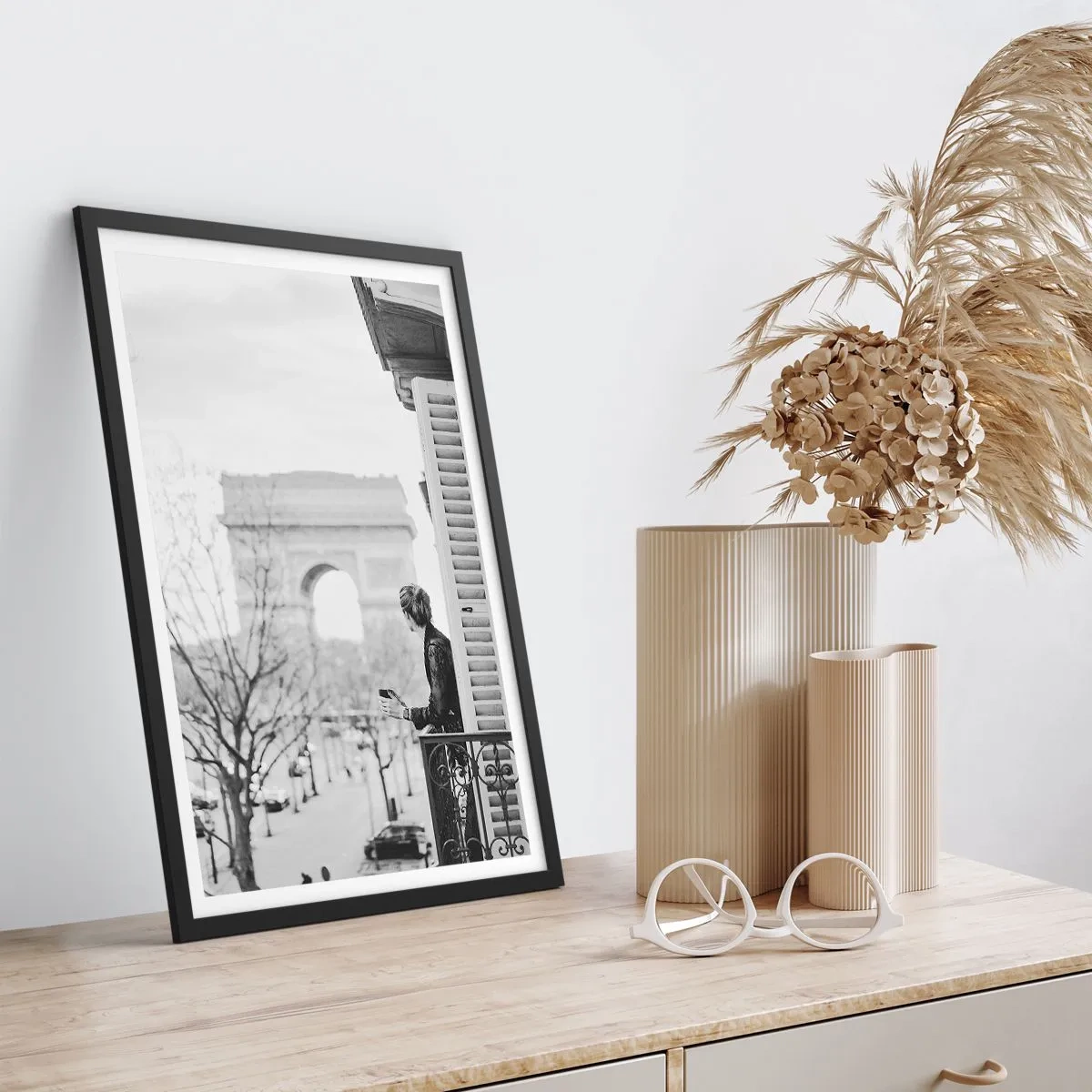 Poster in einem schwarzem Rahmen - Ein Zimmer mit Aussicht - 30x40 cm