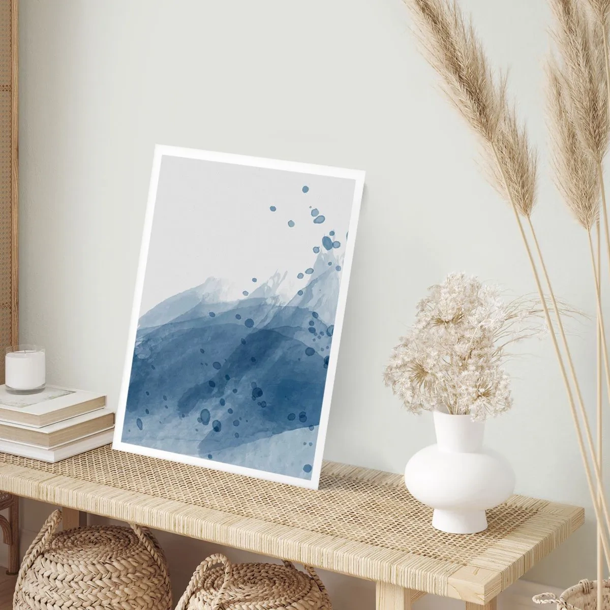 Poster - Blauer Tüll - 30x40 cm