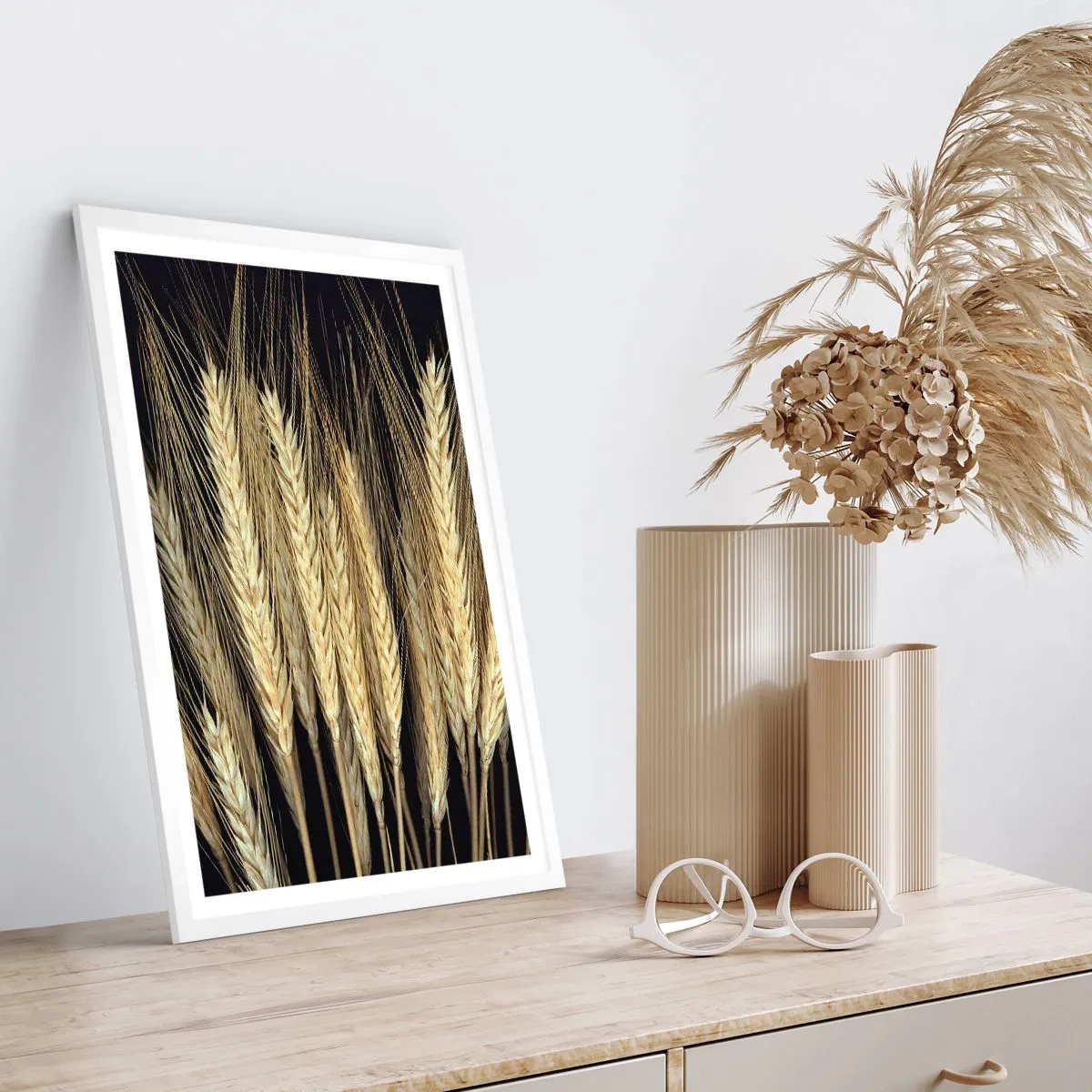 Poster in einem weißen Rahmen - Rustikale Magie - 40x50 cm