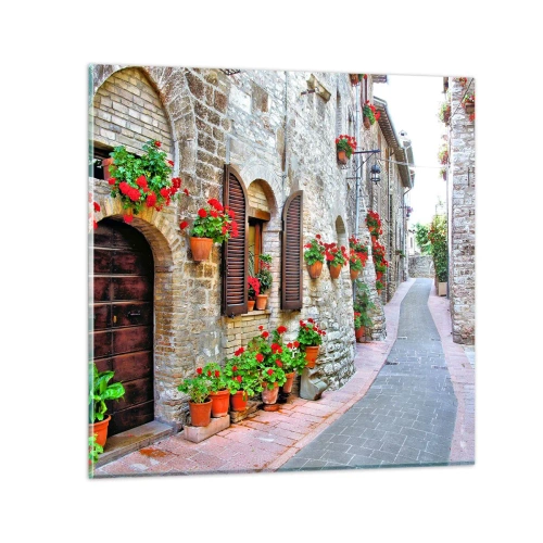 Glasbild - Bild auf glas - Italienische Atmosphäre - 40x40 cm