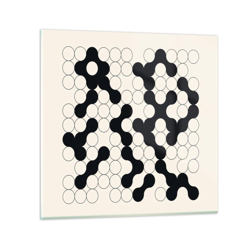 Glasbild - Bild auf glas - Chinesisches Spiel – Variation - 60x60 cm