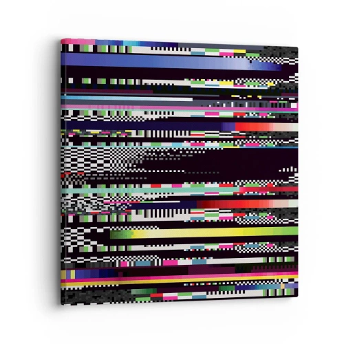 Bild auf Leinwand - Leinwandbild - Das Kontrollbild der Realität - 30x30 cm