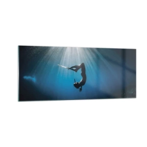 Glasbild - Bild auf glas - Tanz unter Wasser - 100x40 cm