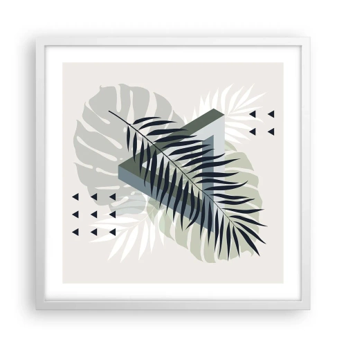 Poster in einem weißen Rahmen - Natur und Geometrie – zwei Ordnungen? - 50x50 cm
