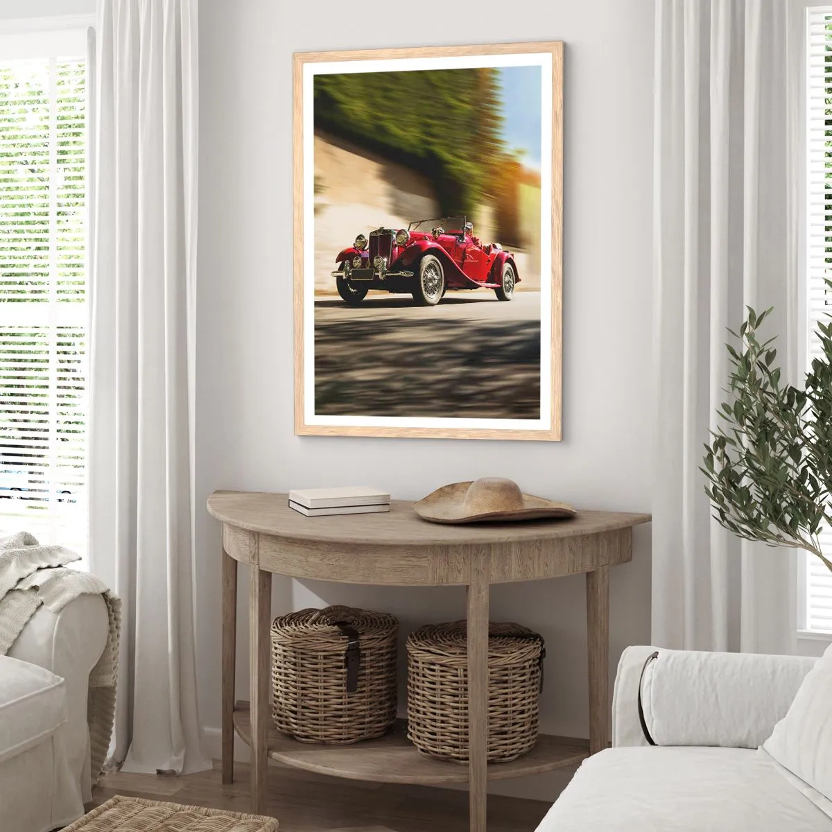 Poster in einem Rahmen aus heller Eiche - Schöner als Nike von Samothrake - 40x50 cm