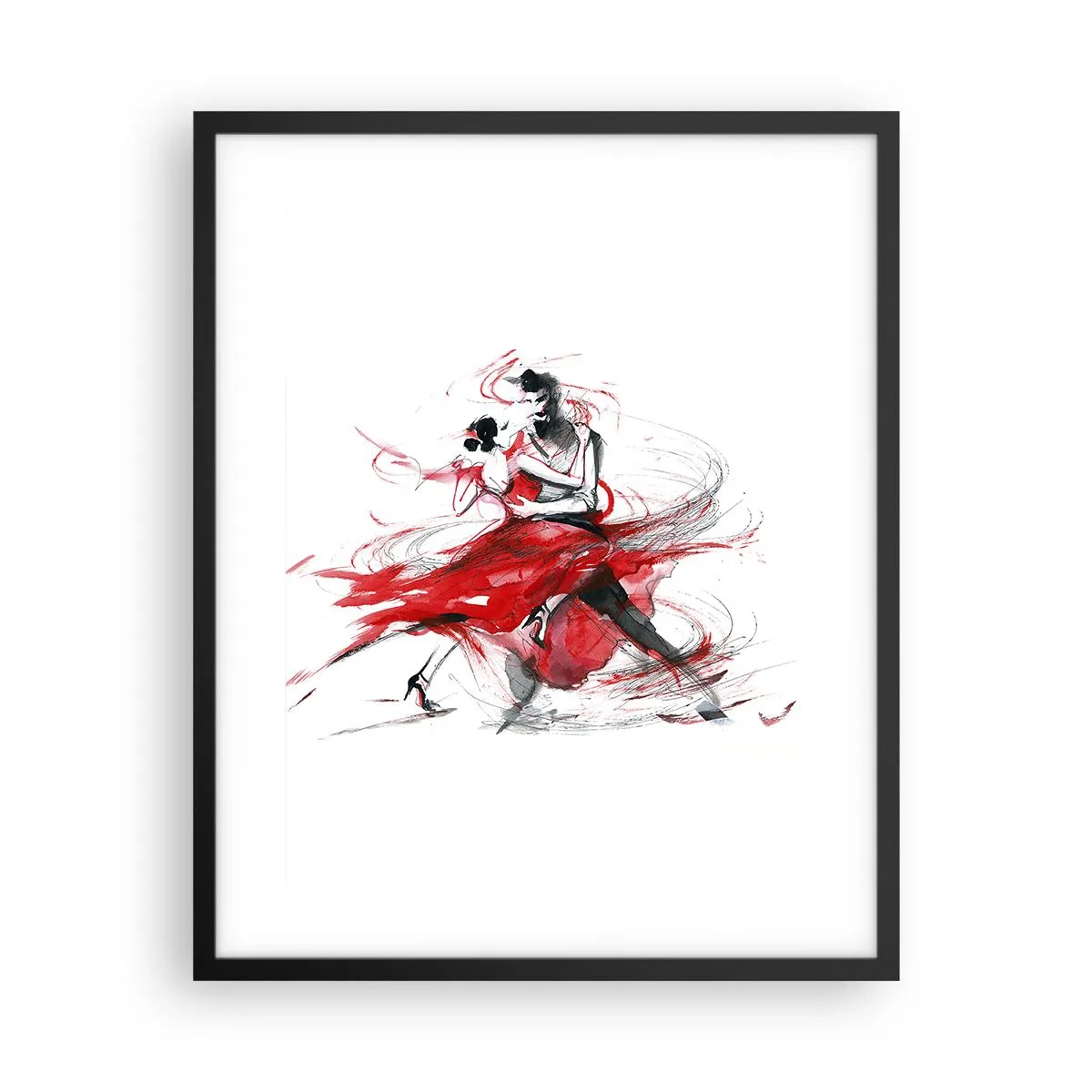 Poster in einem schwarzem Rahmen - Tango – der Rhythmus der Leidenschaft - 40x50 cm
