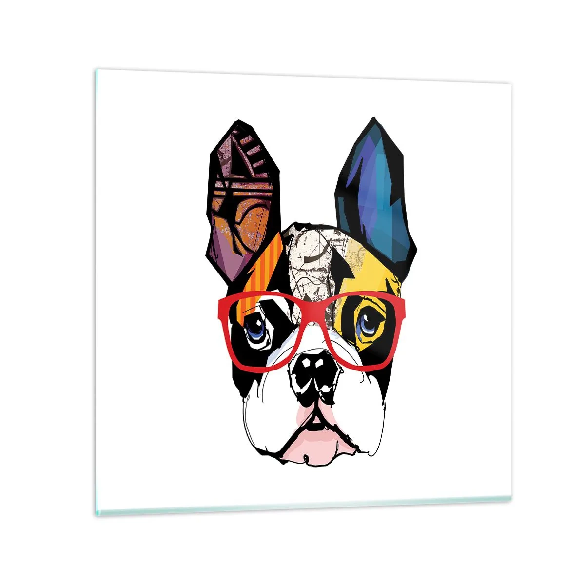 Glasbild - Bild auf glas - Intellektuelle - 50x50 cm