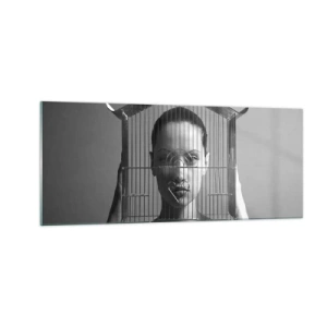 Glasbild - Bild auf glas - Ein leicht surreales Portrait - 100x40 cm