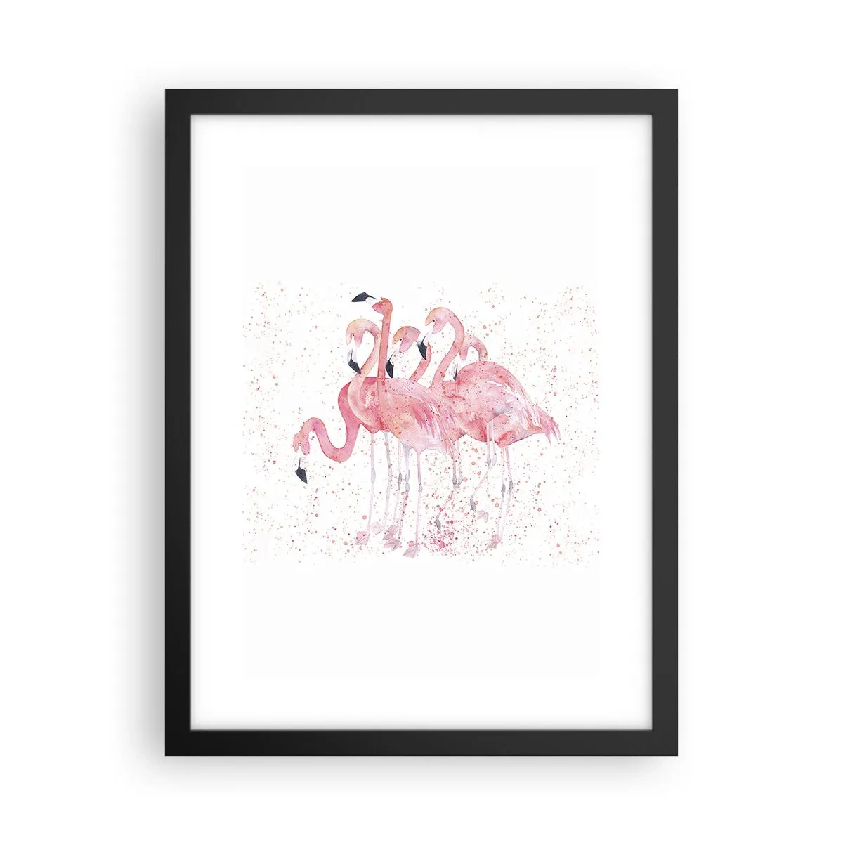 Poster in einem schwarzem Rahmen - Rosa Ensemble - 30x40 cm
