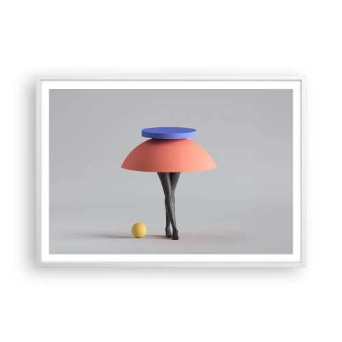 Poster in einem weißen Rahmen - Surrealistische Komposition - 100x70 cm