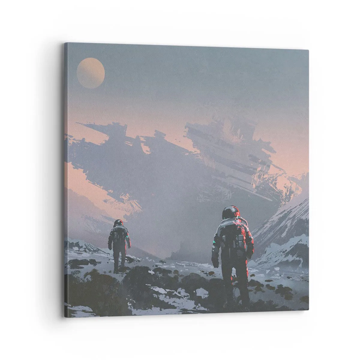 Bild auf Leinwand - Leinwandbild - Unter einem unbekannten Stern - 70x70 cm