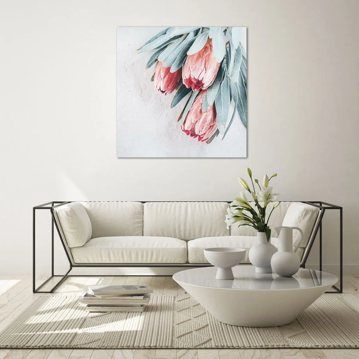 Glasbild - Bild auf glas - Schämen sich für ihre eigene Schönheit - 50x50 cm