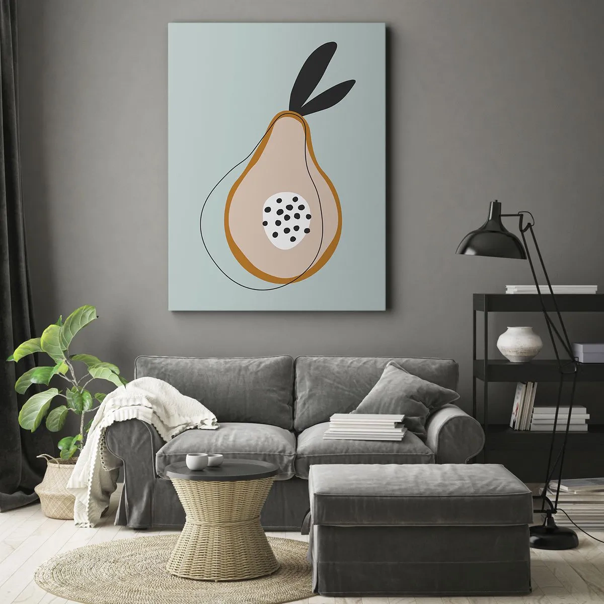 Bild auf Leinwand - Leinwandbild - Durchdringe die Natur der Dinge - 65x120 cm