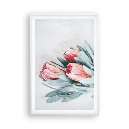 Poster in einem weißen Rahmen - Schämen sich für ihre eigene Schönheit - 61x91 cm