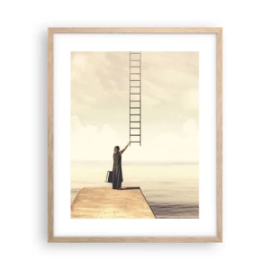 Poster in einem Rahmen aus heller Eiche - Eine magische Reise - 40x50 cm