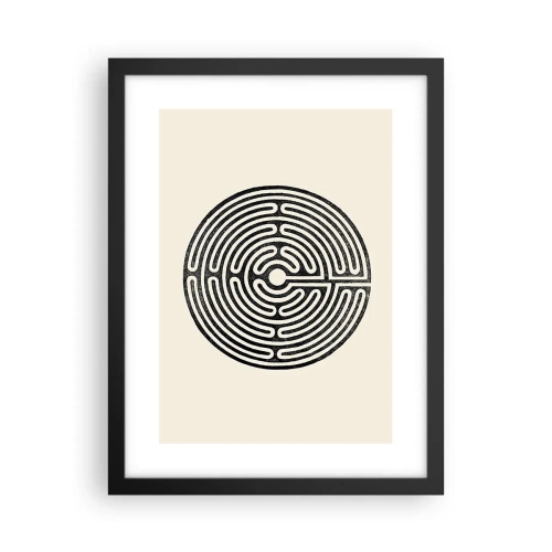 Poster in einem schwarzem Rahmen - Geheimnisvolle Ordnung - 30x40 cm