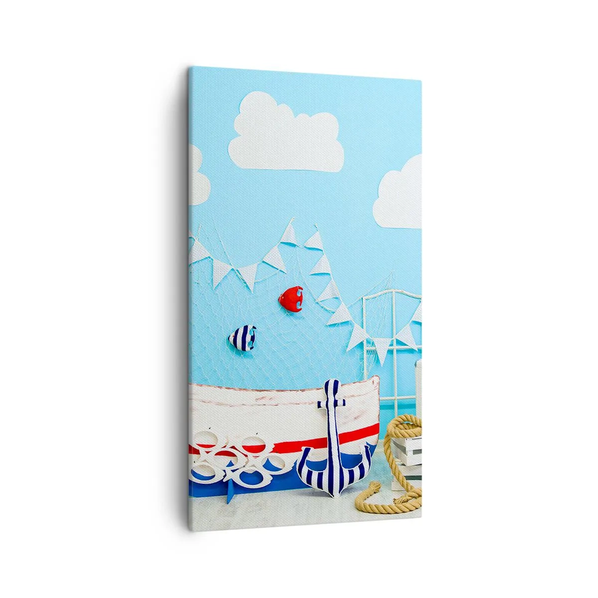 Bild auf Leinwand - Leinwandbild - Die Sehnsucht eines Kindes nach Abenteuer - 45x80 cm