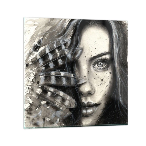 Glasbild - Bild auf glas - Wilde Schönheit - 60x60 cm