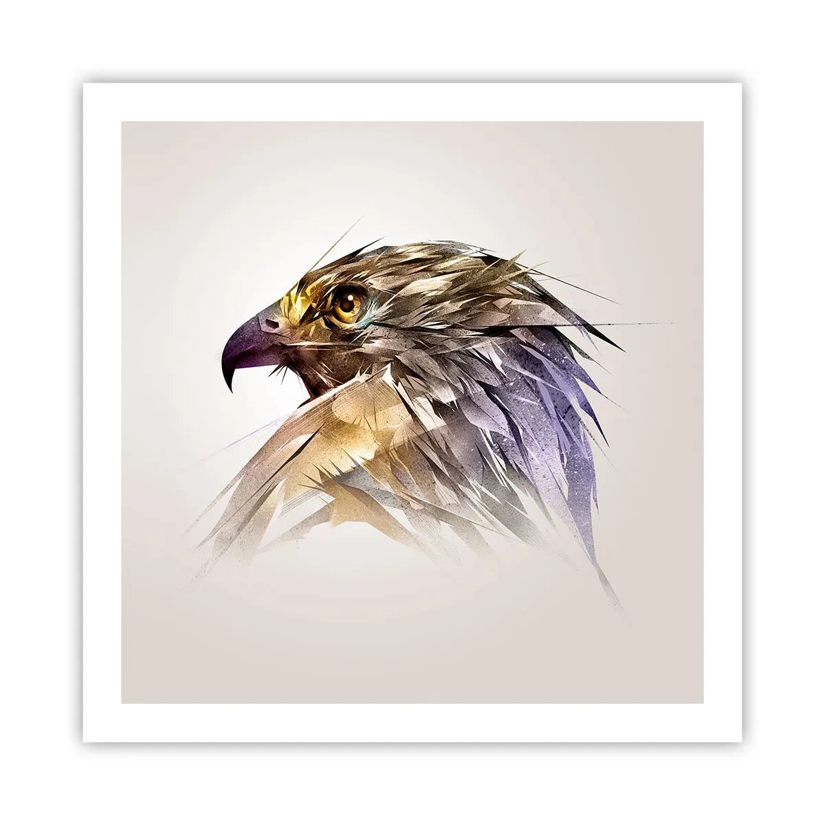 Poster - Porträt eines Kriegers - 60x60 cm