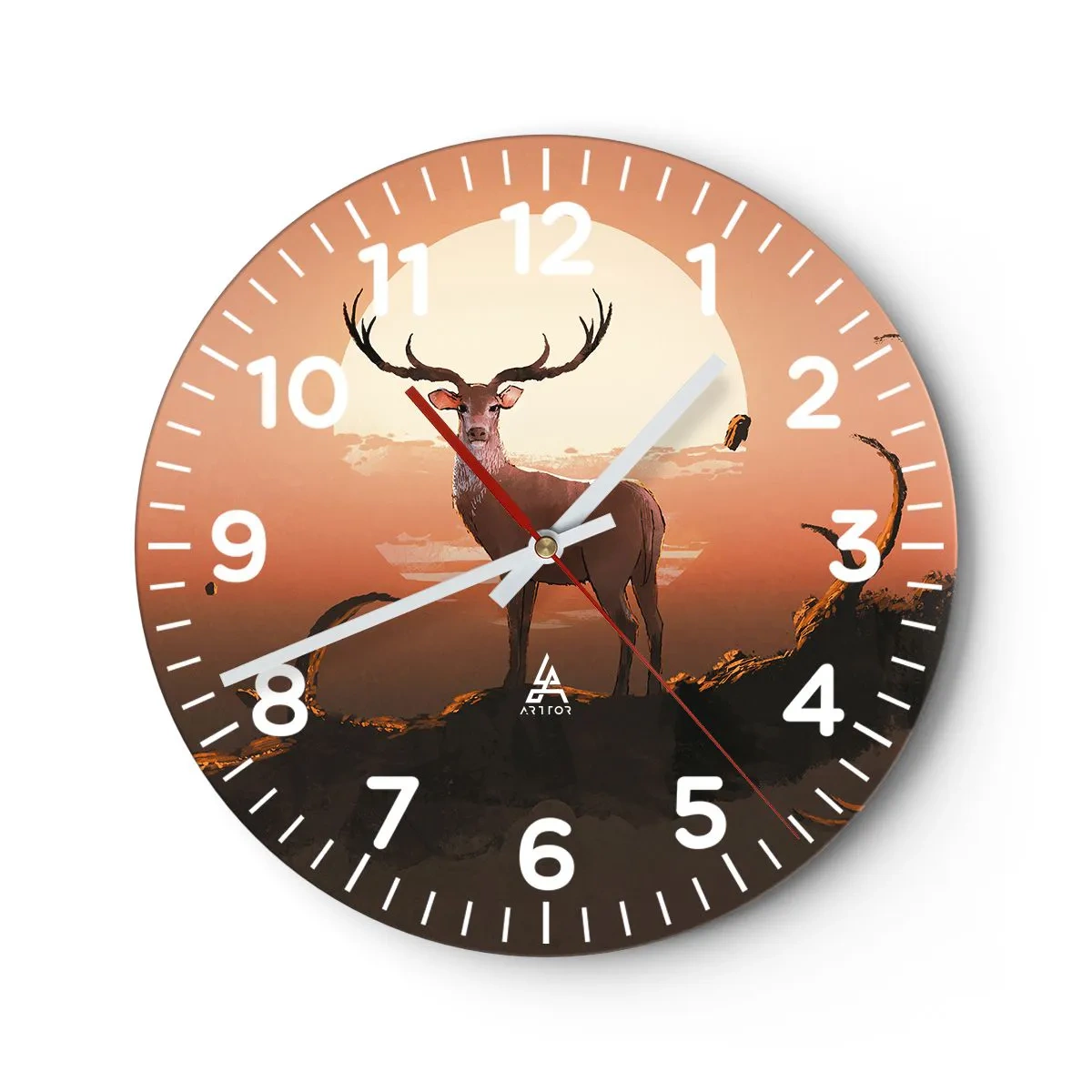 Wanduhr - Glasuhr - Diese Nacht ist anders als jede andere - 40x40 cm
