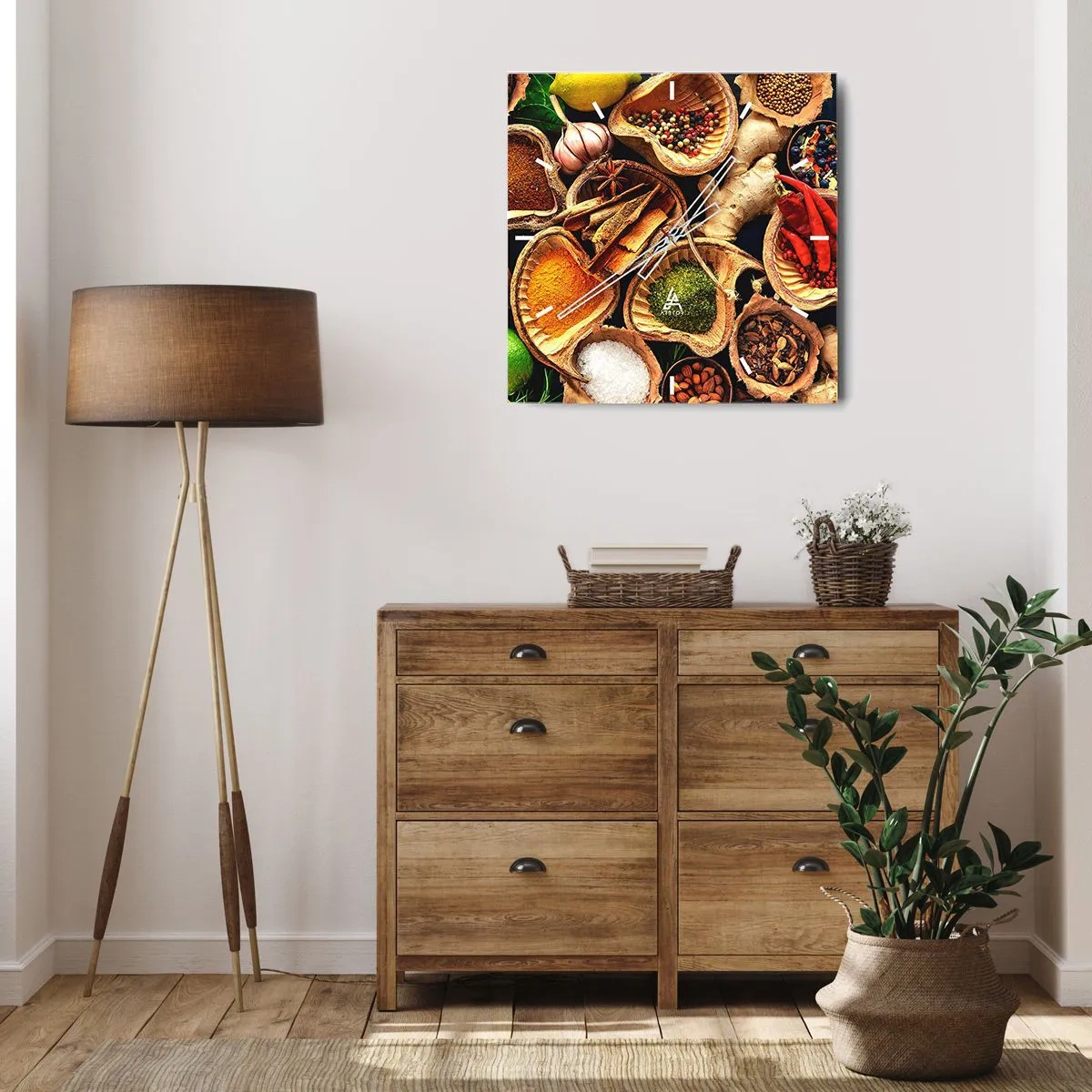 Wanduhr - Glasuhr - Nimm was du willst - 40x40 cm