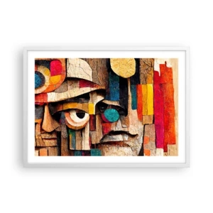 Poster in einem weißen Rahmen - Ich sehe dich… - 70x50 cm