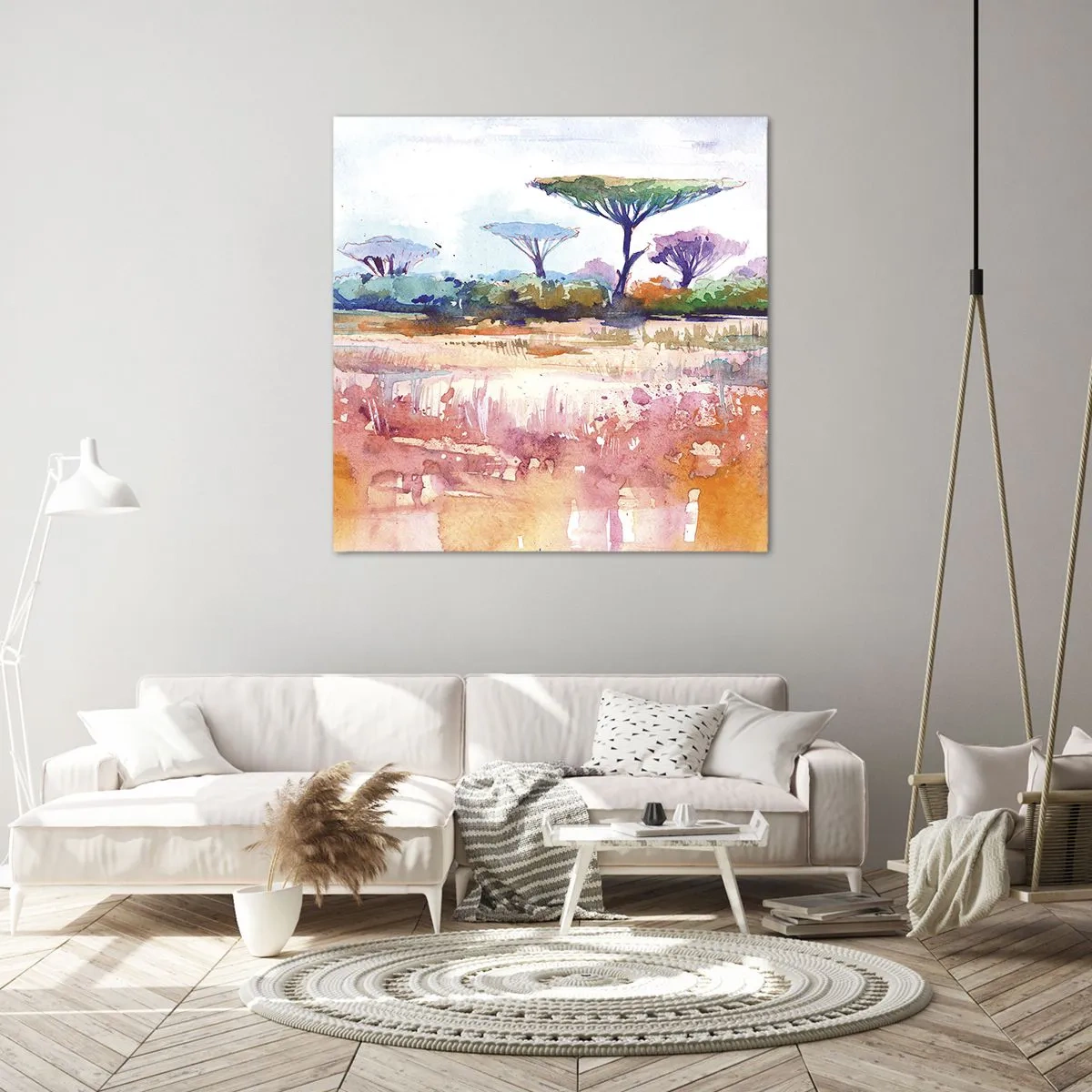 Bild auf Leinwand - Leinwandbild - Savannah-Farben - 70x70 cm