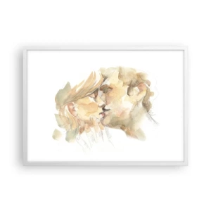 Poster in einem weißen Rahmen - Hälfte gefunden? - 70x50 cm