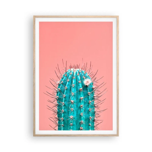 Poster in einem Rahmen aus heller Eiche - Schau einfach hin - 70x100 cm