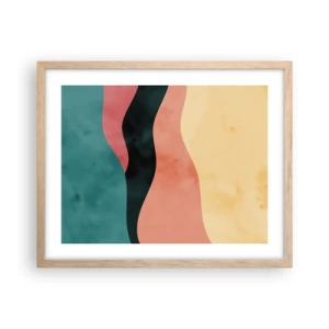 Poster in einem Rahmen aus heller Eiche - Konforme Nichtkonformität - 50x40 cm