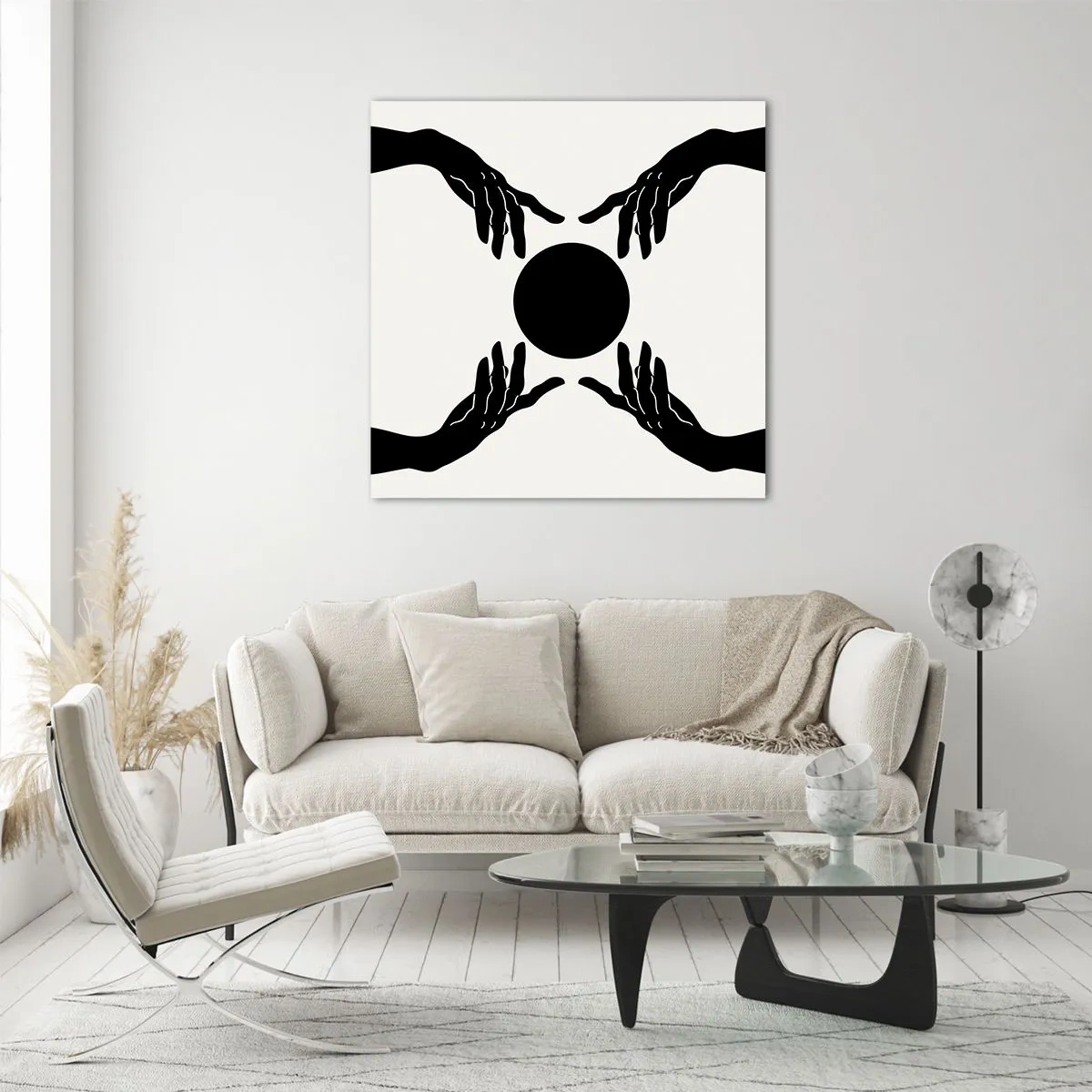 Glasbild - Bild auf glas - Geheimes Zeichen - 60x60 cm